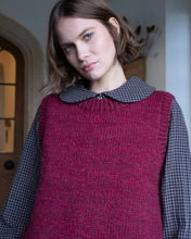 Load image into Gallery viewer, Heather Knitted Vest, Mulberry
