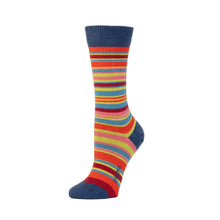 Load image into Gallery viewer, Multi-Stripe Crew, Navy
