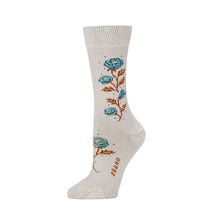Load image into Gallery viewer, Rhinestone Rose Crew, Wheat
