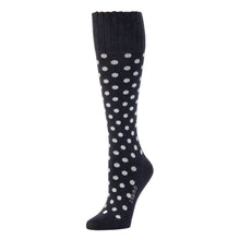Load image into Gallery viewer, Betty Knee High, Black Polka Dot
