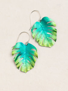 Monstera Leaf Earrings, 2 Colors