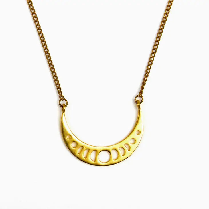 Moon Phase Necklace, 2 Colors