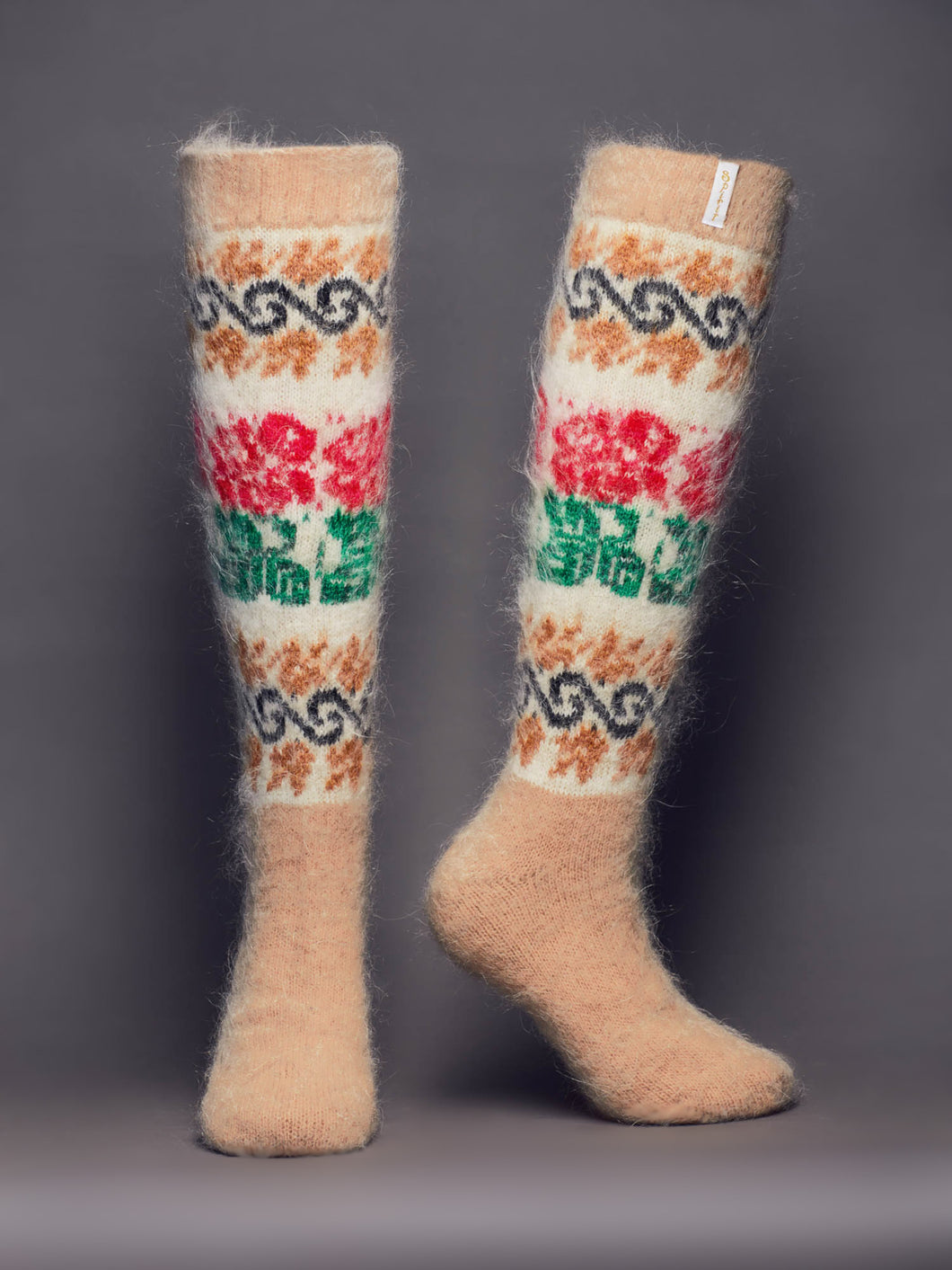 Rose Bouquet Knee Length Sock