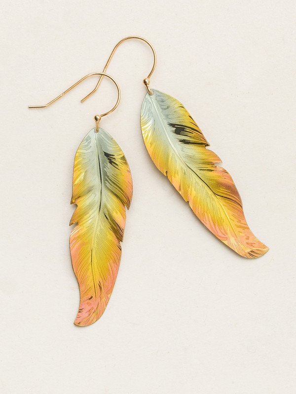 Free Spirit Feather Earrings, Multiple Colors
