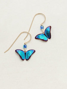 Petite Bella Butterfly Drop Earrings, Multiple Colors