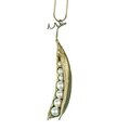 Load image into Gallery viewer, Pea Pod 7 Pearl Pendant
