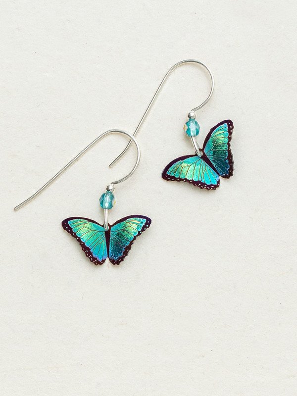 Petite Bella Butterfly Drop Earrings, Multiple Colors