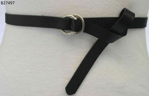 Thin Wrap Belt, Black