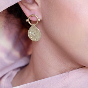 Sahara Circle Stud Earrings