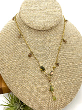 Load image into Gallery viewer, Labradorite, Andalucite, Tourmaline and Smoky Quartz Statement Necklace
