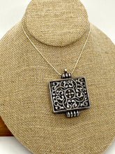 Load image into Gallery viewer, Intricate Sterling Silver Box Pendant
