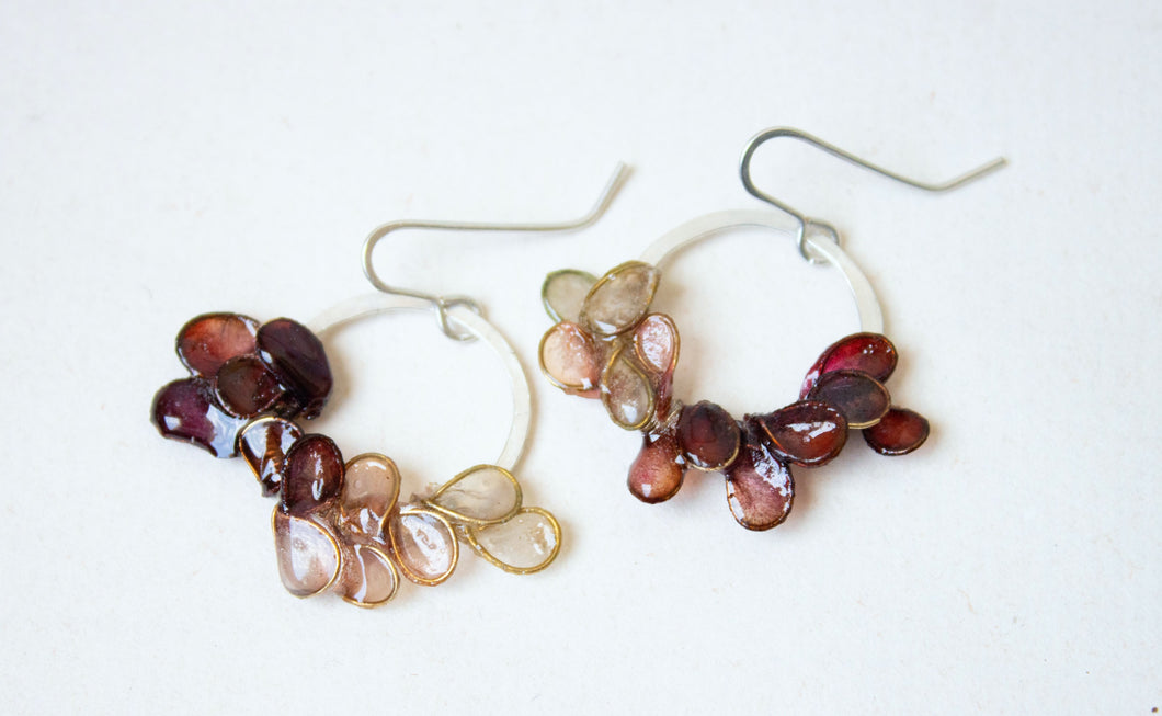 Small Laurel Earrings, Multiple Colors