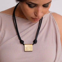Load image into Gallery viewer, Kitab Leather Tablet Necklace
