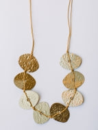 Hammered Oval Necklace