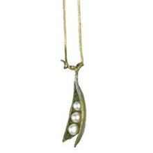 Load image into Gallery viewer, Pea Pod 3 Pearl Pendant
